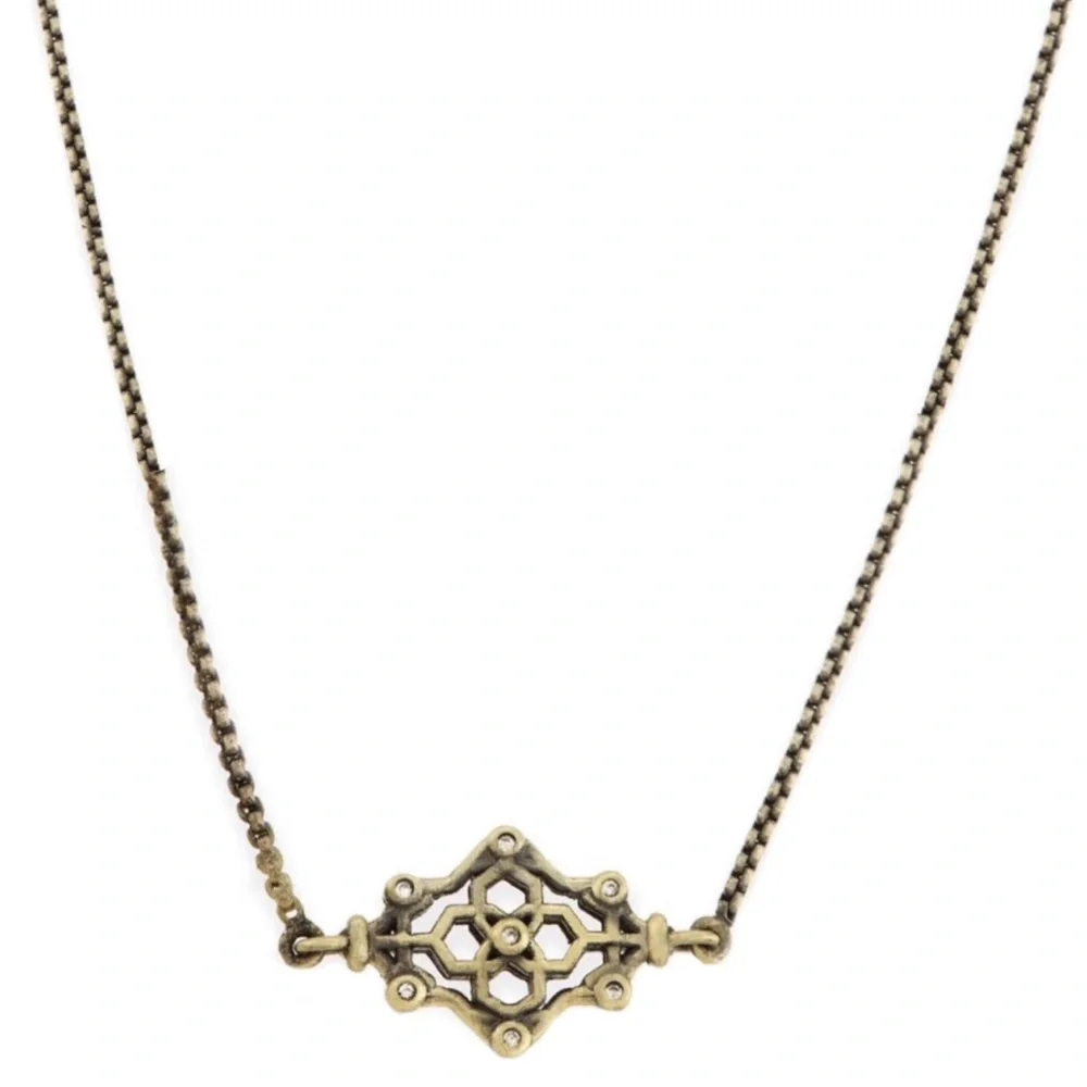 KENDRA SCOTT • Antique Gold Riley Adjustable Slider Necklace